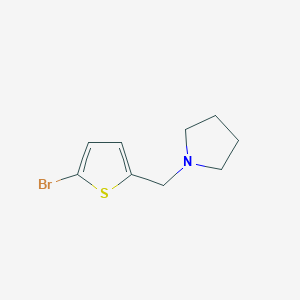 1-[(5-Bromo-2-thienyl)methyl]pyrrolidine