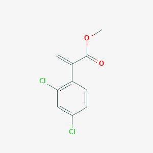 molecular formula C10H8Cl2O2 B8529662 2-(2,4-Dichlorophenyl)acrylic acid methyl ester 