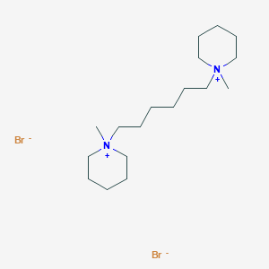 molecular formula C18H38Br2N2 B8529674 1,1'-(Hexane-1,6-diyl)bis(1-methylpiperidin-1-ium) dibromide CAS No. 94951-04-9