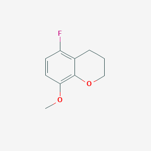 molecular formula C10H11FO2 B8529685 5-Fluoro-8-methoxychromane 