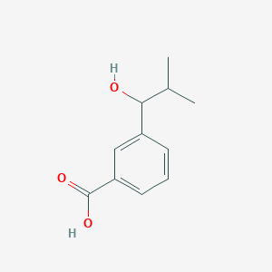 molecular formula C11H14O3 B8529739 3-(1-Hydroxy-2-methylpropyl)benzoic acid 