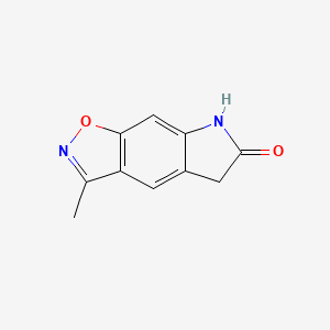 molecular formula C10H8N2O2 B8529772 3-Methyl-5,7-dihydro-6H-isoxazolo[4,5-f]indol-6-one 