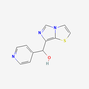 molecular formula C11H9N3OS B8529781 Imidazo[5,1-b][1,3]thiazol-7-yl(4-pyridinyl)methanol 