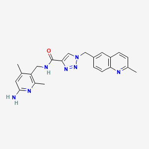molecular formula C22H23N7O B8529839 Plasma kallikrein-IN-4 
