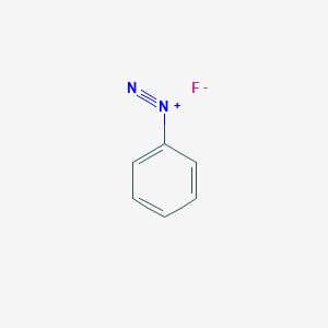 molecular formula C6H5FN2 B8529843 Benzenediazonium fluoride CAS No. 20185-67-5