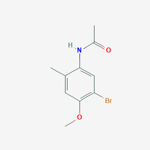molecular formula C10H12BrNO2 B8529966 N-(5-bromo-4-methoxy-2-methylphenyl)acetamide 
