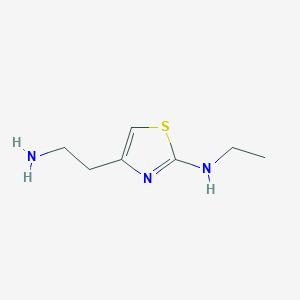 molecular formula C7H13N3S B8530012 2-Ethylamino-4-(2-aminoethyl)thiazole 