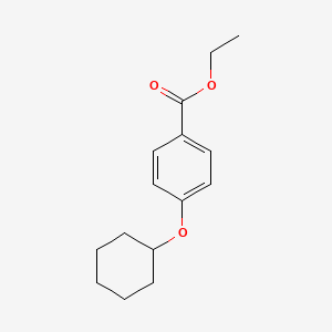 molecular formula C15H20O3 B8530295 Ethyl 4-cyclohexyloxybenzoate 