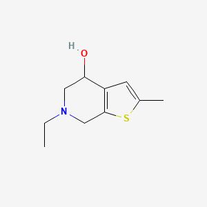 molecular formula C10H15NOS B8530397 6-Ethyl-2-methyl-4,5,6,7-tetrahydrothieno[2,3-c]pyridin-4-ol 