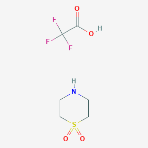 B8530575 s,s-Dioxothiamorpholine trifluoroacetic acid salt CAS No. 220655-06-1