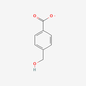 molecular formula C8H7O3- B8530748 4-Carboxybenzyl alcohol 