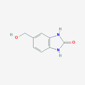 molecular formula C8H8N2O2 B008531 5-(hydroxymethyl)-1H-benzo[d]imidazol-2(3H)-one CAS No. 106429-58-7