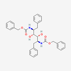 molecular formula C34H36N2O6 B8531226 dibenzyl ((2S,3R,4R,5S)-3,4-dihydroxy-1,6-diphenylhexane-2,5-diyl)dicarbamate 