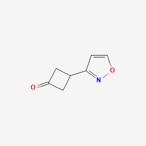 molecular formula C7H7NO2 B8531248 3-Isoxazol-3-ylcyclobutanone 