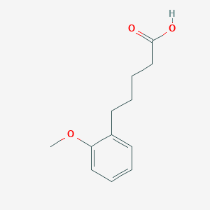 molecular formula C12H16O3 B8531260 5-(2-Methoxyphenyl)pentanoic acid 