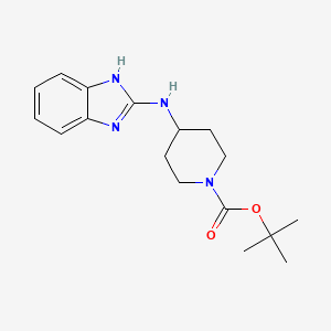 molecular formula C17H24N4O2 B8531300 tert-Butyl 4-((1H-benzo[d]imidazol-2-yl)amino)piperidine-1-carboxylate 