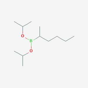 molecular formula C12H27BO2 B8531308 Diisopropyl hexan-2-ylboronate 