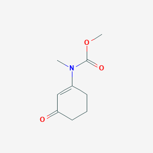 molecular formula C9H13NO3 B8531347 Methyl-(3-oxo-cyclohex-1-enyl)-carbamic acid methyl ester 