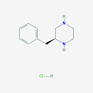 molecular formula C11H17ClN2 B8531373 (S)-2-Benzylpiperazine hydrochloride 