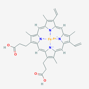 molecular formula C34H32FeN4O4 B085314 Ferroheme CAS No. 14875-96-8