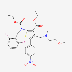 molecular formula C28H31F2N3O7S B8531421 MFCD31811622 