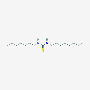 molecular formula C16H34N2S B8531433 N-Heptyl-N'-octylthiourea CAS No. 62552-15-2