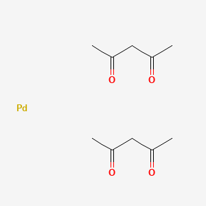 molecular formula C10H16O4Pd B8531436 Palladium; pentane-2,4-dione 