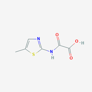 molecular formula C6H6N2O3S B8531454 Acetic acid, 2-[(5-methyl-2-thiazolyl)amino]-2-oxo- CAS No. 82514-69-0
