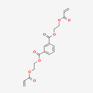 molecular formula C18H18O8 B8531500 Bis[2-(acryloyloxy)ethyl] benzene-1,3-dicarboxylate CAS No. 61757-22-0