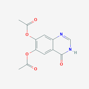 molecular formula C12H10N2O5 B8531567 6,7-diacetoxy-4(3H)-quinazolinone 