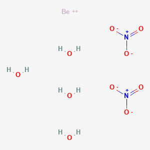 molecular formula BeH8N2O10 B085316 Beryllium nitrate tetrahydrate CAS No. 13510-48-0