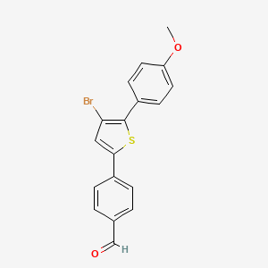 4-(4-Bromo-5-(4-methoxyphenyl)thiophen-2-yl)benzaldehyde