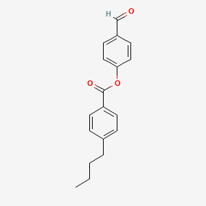 molecular formula C18H18O3 B8531705 p-(4'-n-Butylbenzoyloxy)benzaldehyde 