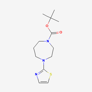 molecular formula C13H21N3O2S B8531730 Tert-butyl 4-(thiazol-2-yl)-1,4-diazepane-1-carboxylate 