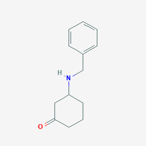 molecular formula C13H17NO B8531735 Amine, benzyl-cyclohexanon-3-yl- 