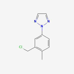 2-(3-(chloromethyl)-4-methylphenyl)-2H-1,2,3-triazole