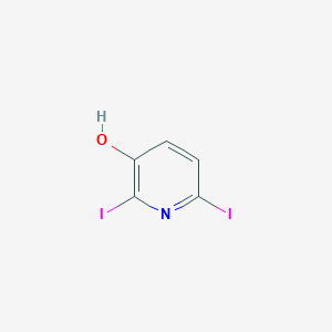 molecular formula C5H3I2NO B085319 2,6-Diiodopyridin-3-ol CAS No. 14764-90-0