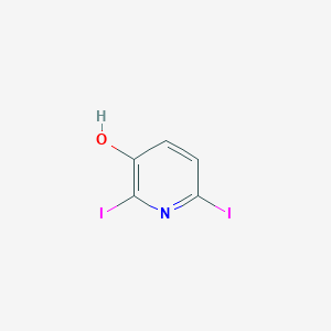 molecular formula C5H3I2NO B085319 2,6-二碘吡啶-3-醇 CAS No. 14764-90-0