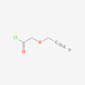 molecular formula C5H5ClO2 B8532023 Prop-2-ynyloxyacetyl chloride 