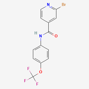 4-Pyridinecarboxamide, 2-bromo-N-[4-(trifluoromethoxy)phenyl]-
