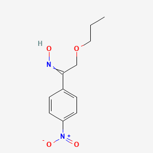 N-[1-(4-Nitrophenyl)-2-propoxyethylidene]hydroxylamine