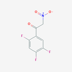 molecular formula C8H4F3NO3 B8532577 2-Nitro-1-(2,4,5-trifluorophenyl)ethanone 