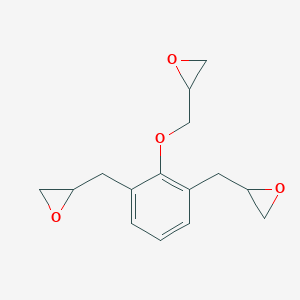 molecular formula C15H18O4 B085326 2,6-Diglycidylphenyl glycidyl ether CAS No. 13561-08-5