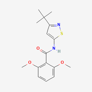 molecular formula C16H20N2O3S B8532725 N-(3-tert-Butyl-1,2-thiazol-5-yl)-2,6-dimethoxybenzamide CAS No. 82559-62-4