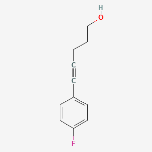 5-Hydroxy-1-(4-fluorophenyl)-1-pentyne