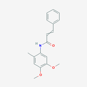 molecular formula C18H19NO3 B8532845 N-(2-methyl-4,5-dimethoxyphenyl)cinnamamide 
