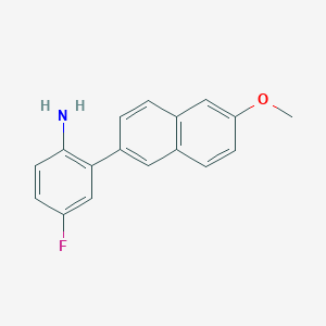 4-Fluoro-2-(6-methoxynaphthalen-2-yl)phenylamine