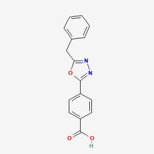 4-(5-Benzyl-1,3,4-oxadiazol-2-yl)benzoic acid