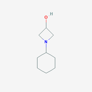 molecular formula C9H17NO B085329 1-cyclohexylazetidin-3-ol CAS No. 13156-01-9