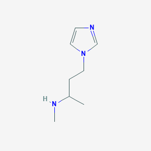 molecular formula C8H15N3 B8532902 1-(3-Methylaminobutyl)-imidazole 
